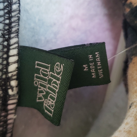 NWT wild fable women's cropped hoodie black tie dye size medium - Picture 3 of 7